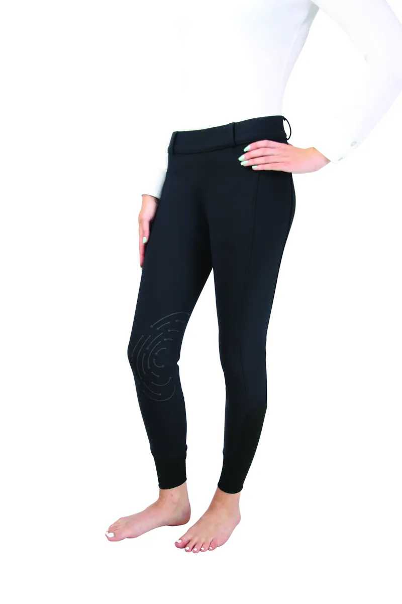 Hy Equestrian Glacial Softshell Riding Tights - Black